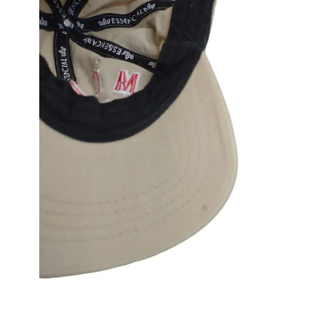 Miami South Beach American Flag Baseball Hat Embroidered Adjustable Khaki RARE!!